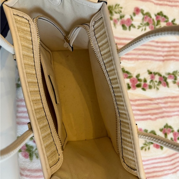 kate spade Cream Straw Tote with Red Ladybug Motif - Picture 4 of 6